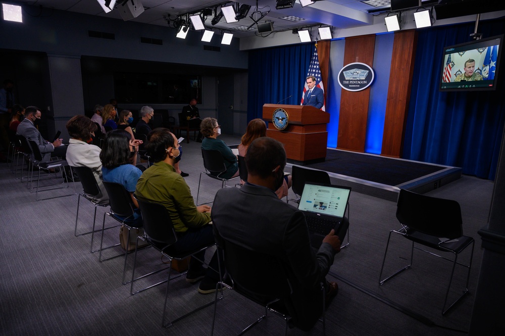 Pentagon Press Secretary John F. Kirby, Air Force Gen. Tod D. Wolters press briefing