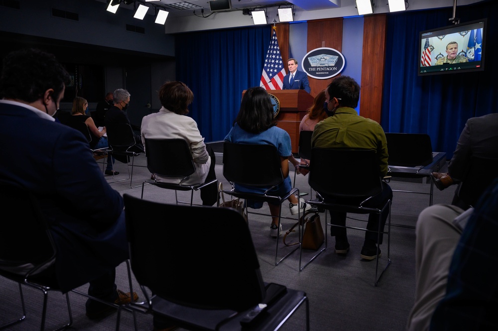 Pentagon Press Secretary John F. Kirby, Air Force Gen. Tod D. Wolters press briefing