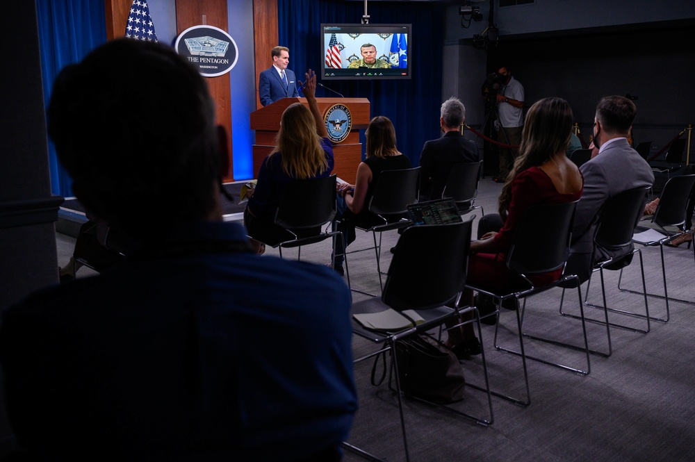 Pentagon Press Secretary John F. Kirby, Air Force Gen. Tod D. Wolters press briefing