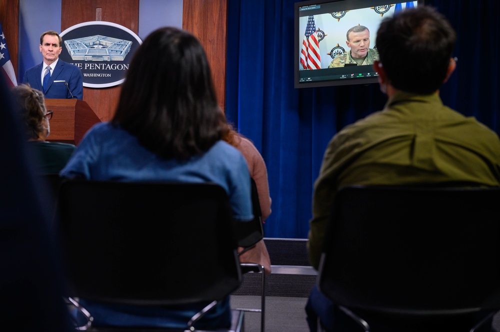 Pentagon Press Secretary John F. Kirby, Air Force Gen. Tod D. Wolters press briefing