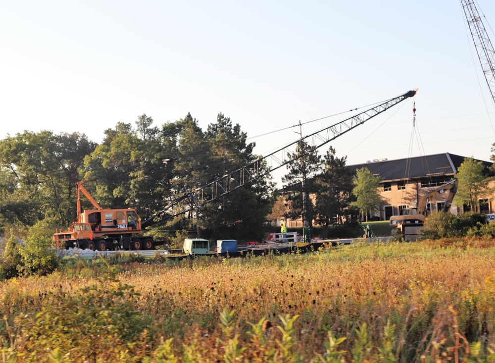 Construction of new bridge underway at Fort McCoy