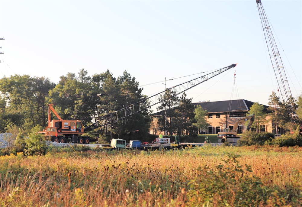 Construction of new bridge underway at Fort McCoy