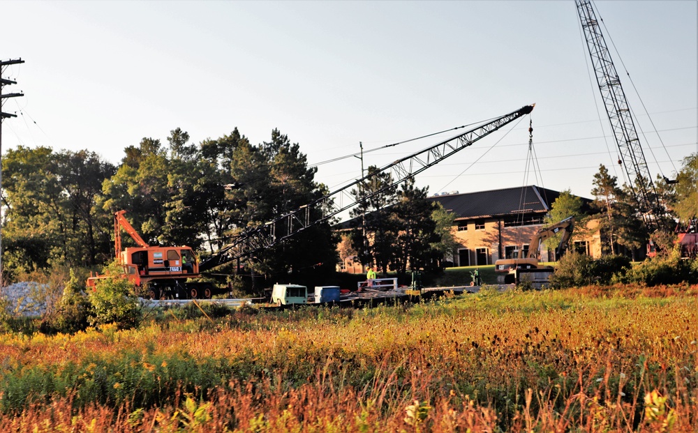 Construction of new bridge underway at Fort McCoy