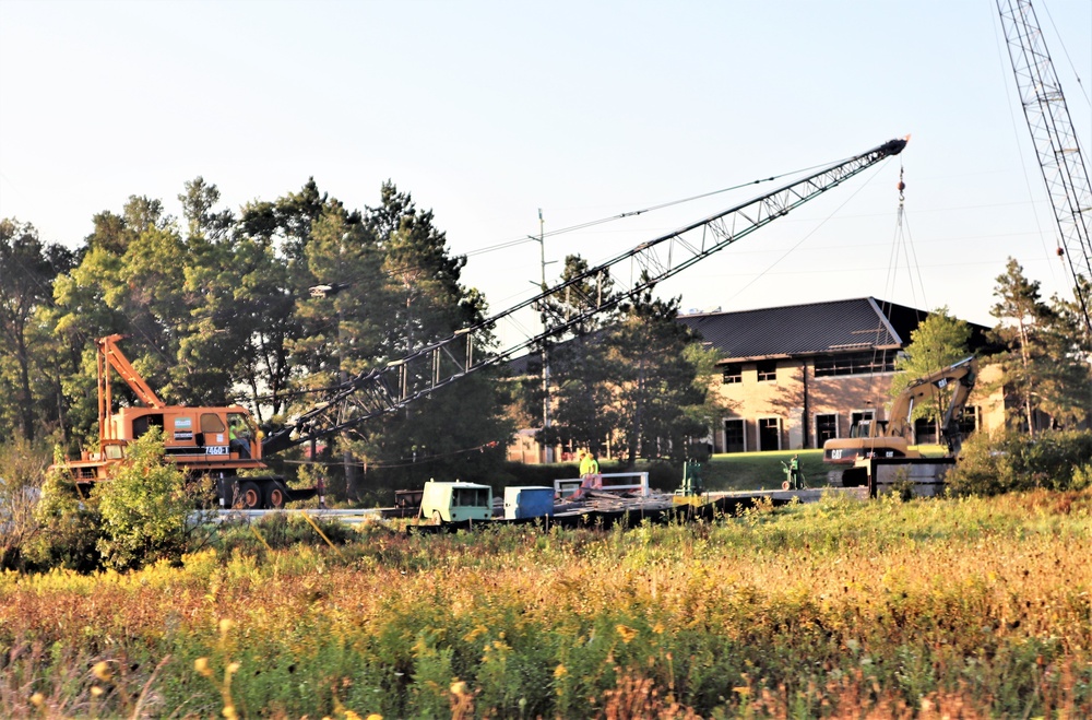 Construction of new bridge underway at Fort McCoy