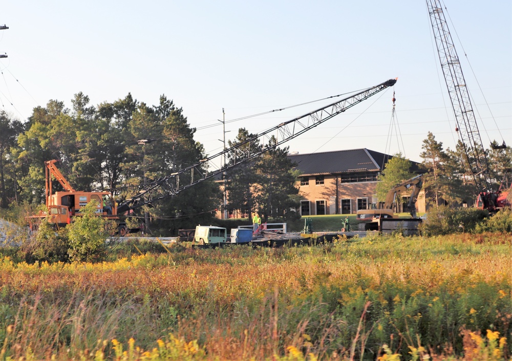 Construction of new bridge underway at Fort McCoy