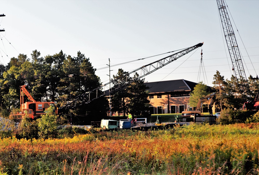 Construction of new bridge underway at Fort McCoy