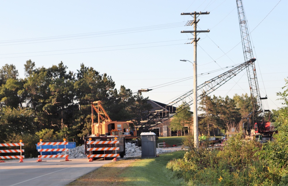 Construction of new bridge underway at Fort McCoy