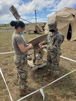 303rd Maneuver Enhancement Brigade Utilize VSAT to Perform Daily Duties While the Field