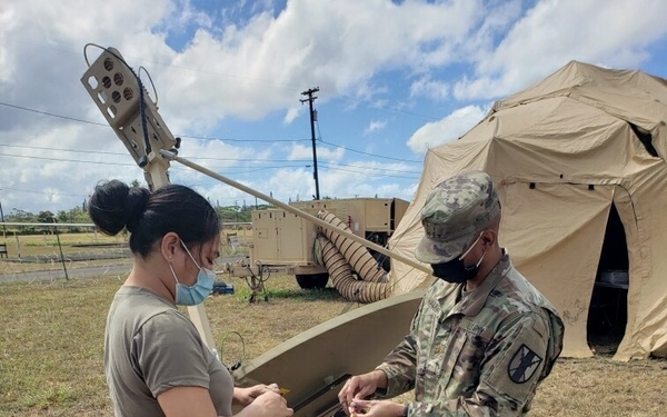 303rd Maneuver Enhancement Brigade Utilize VSAT to Perform Daily Duties While the Field