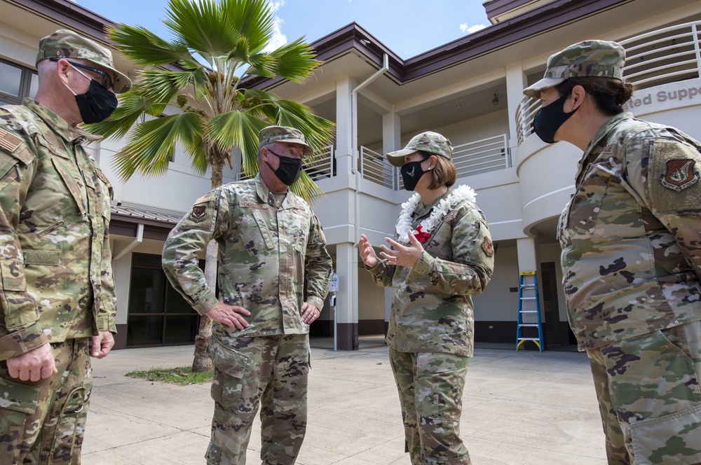Chief Master Sergeant of the Air Force JoAnne S. Bass spreads some aloha during visit to HIANG