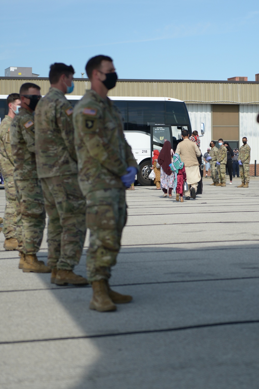 Afghan evacuees arrive in Indiana, head to Camp Atterbury