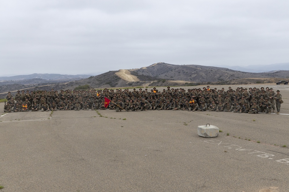 U.S. Marines with MACS-1 conduct a hike on MCB Camp Pendleton