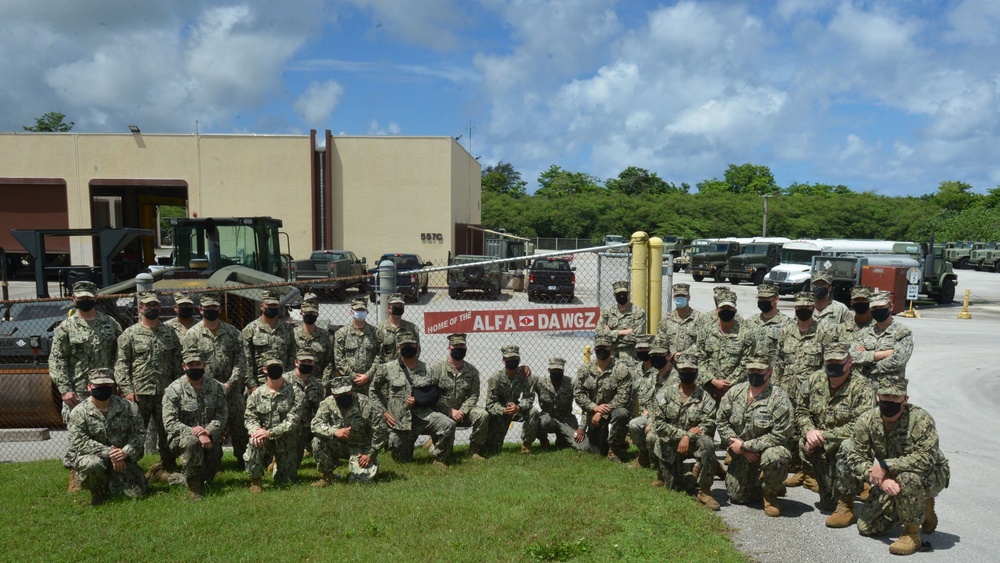 NMCB 1 Detachment Guam Alfa Company Celebrates Successful Turnover