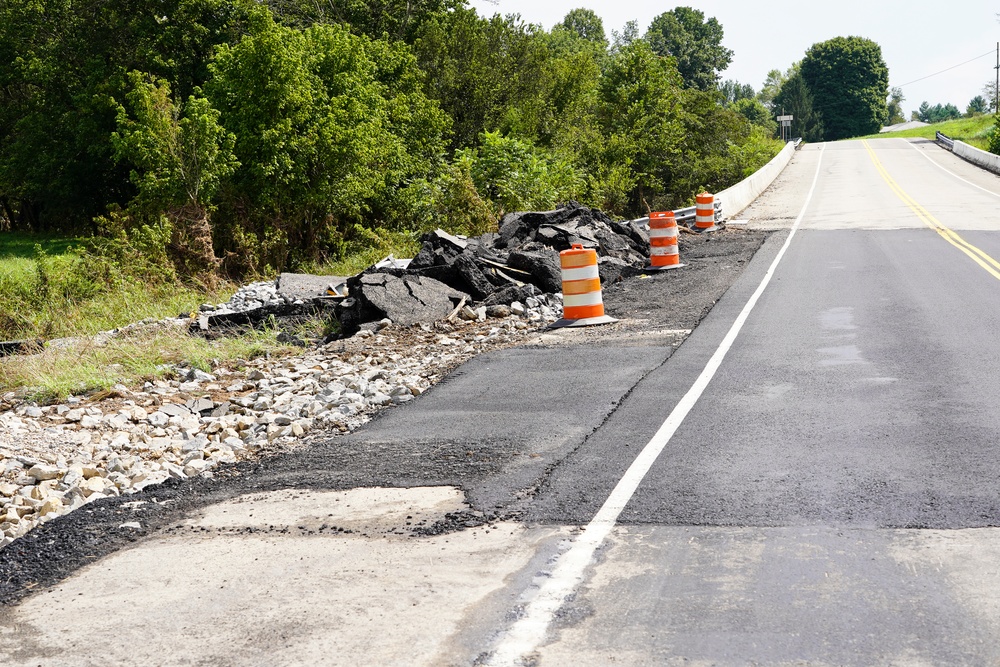 Repairs to Damaged Bridge in Dickson County, Tennessee