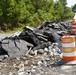Rubble From Damaged Road in Dickson County