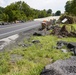 Debris Beside Repaired Road in Dickson County