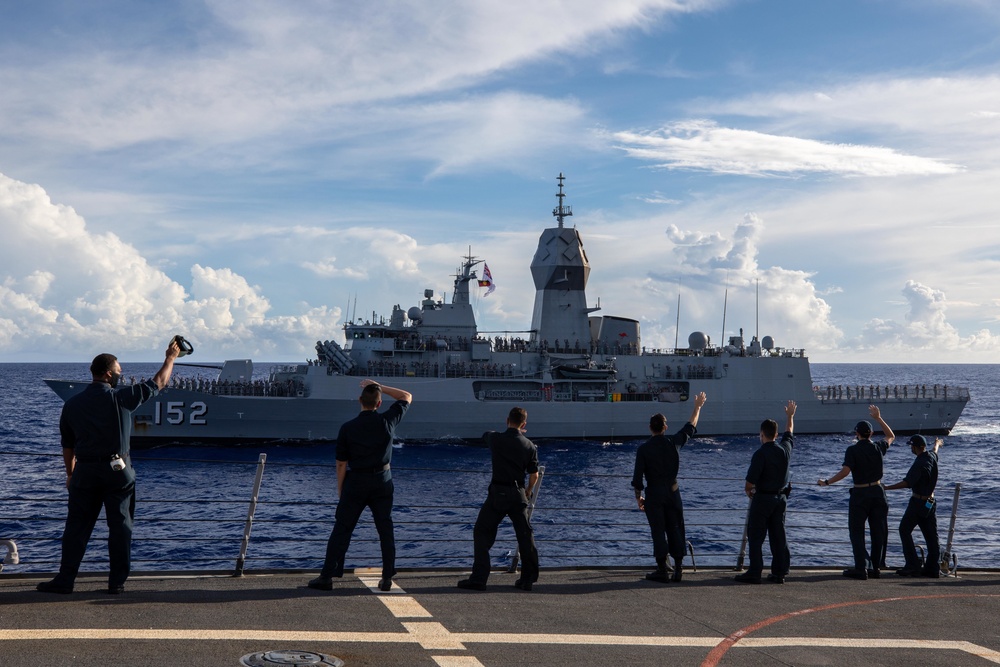 USS Barry participates in MALABAR 2021