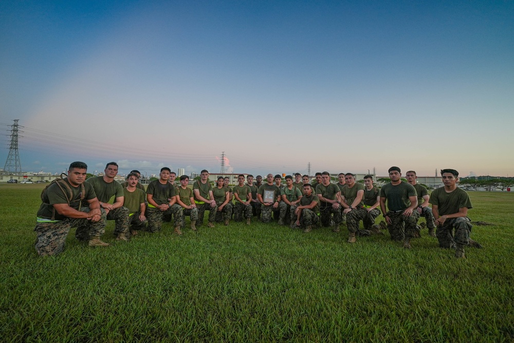 U.S. Marines with 3d TB conduct a memorial run