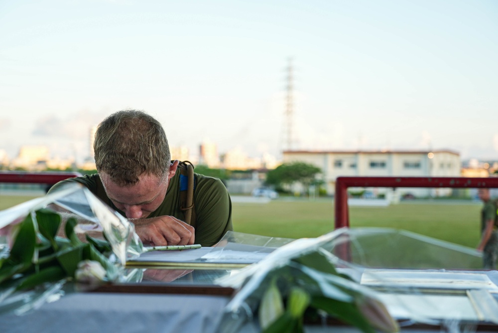 U.S. Marines with 3d TB conduct a memorial run