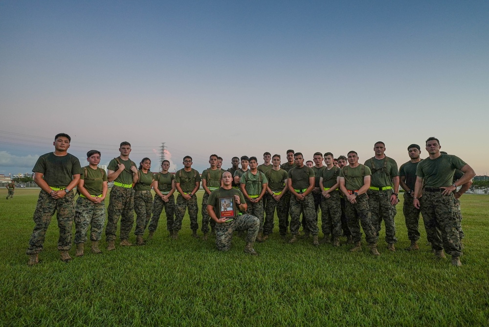 U.S. Marines with 3d TB conduct a memorial run