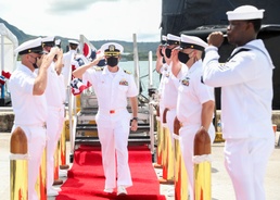 USS Oklahoma City Conducts Change of Command Ceremony
