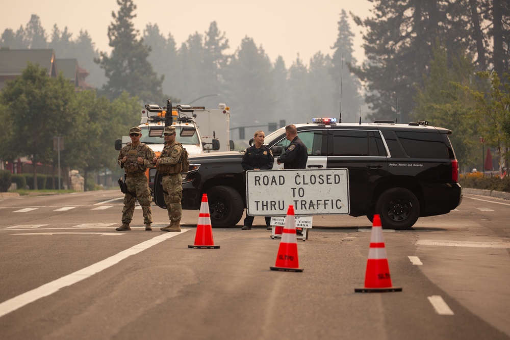 MPs support California Highway Patrol at Caldor Fire checkpoints