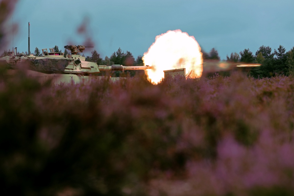 Big Red One fires Abrams in Europe