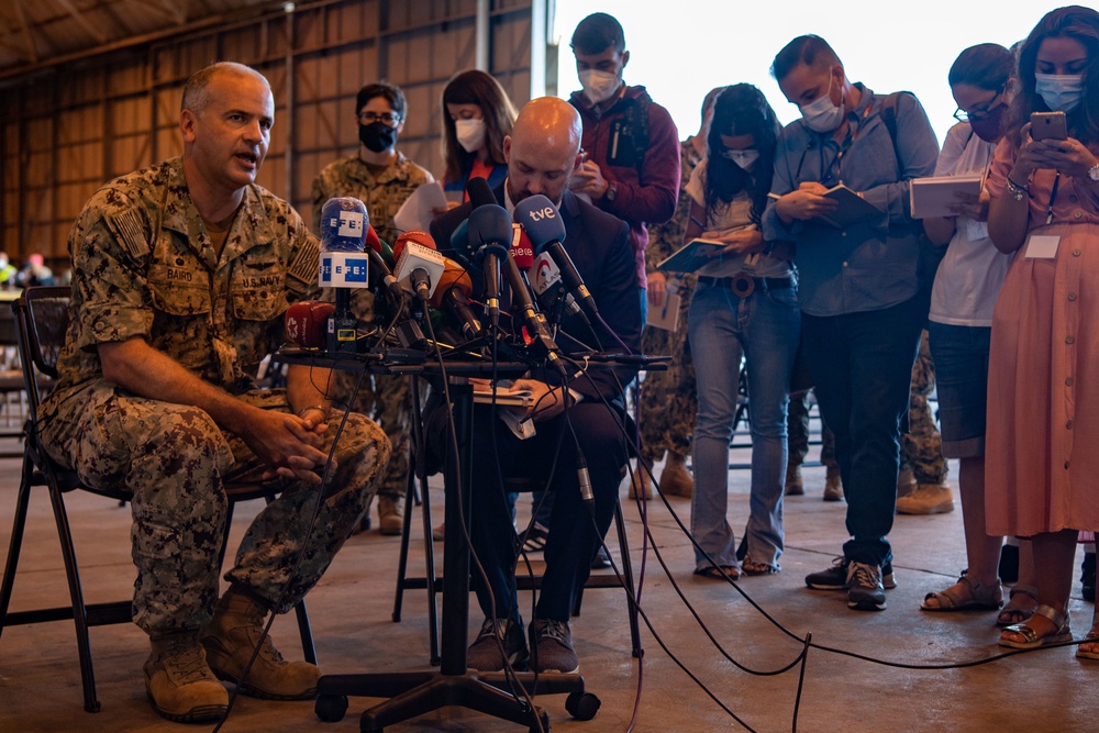 Evacuees from Afghanistan Arrive at Naval Station Rota