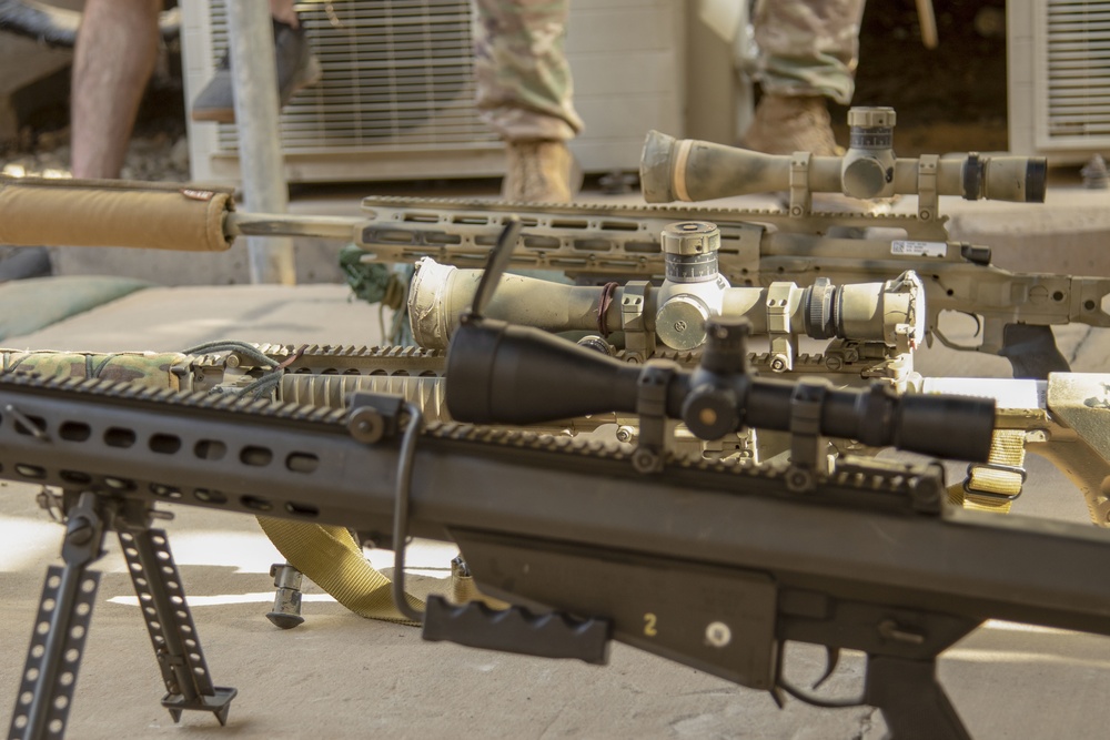 U.S., French snipers conduct weapons familiarization