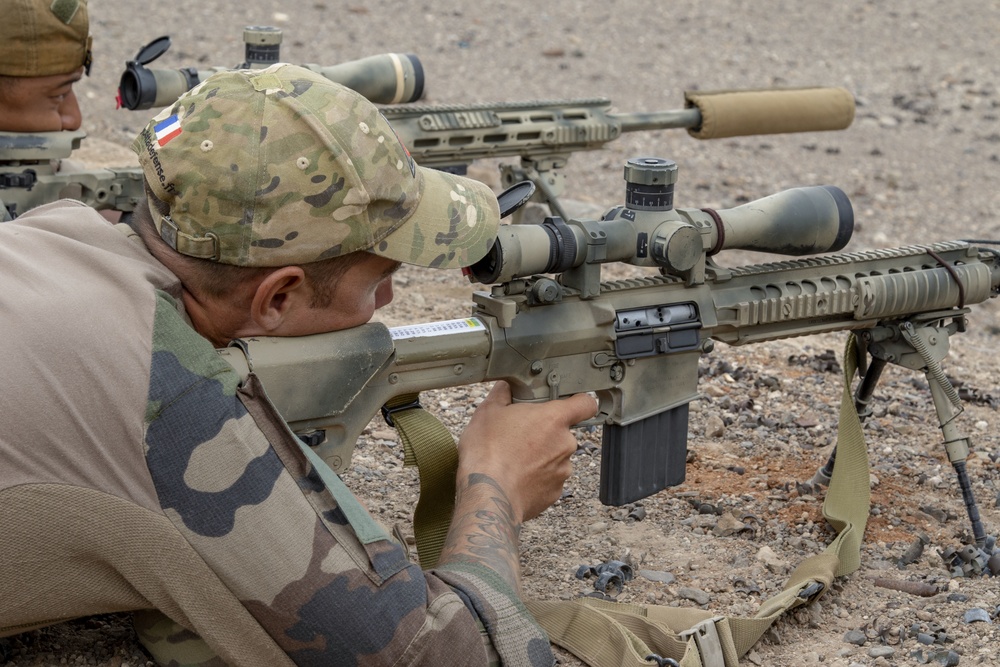 U.S., French snipers conduct weapons familiarization