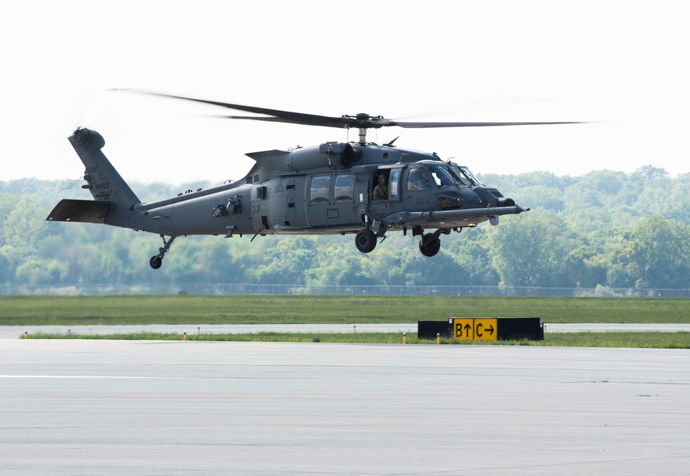 HH-60W Helicopter Visits Wright-Patt