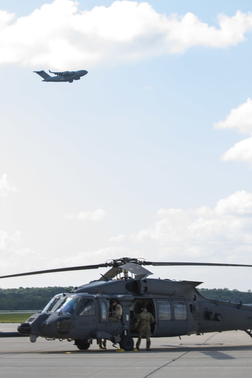 HH-60W Helicopter Visits Wright-Patt