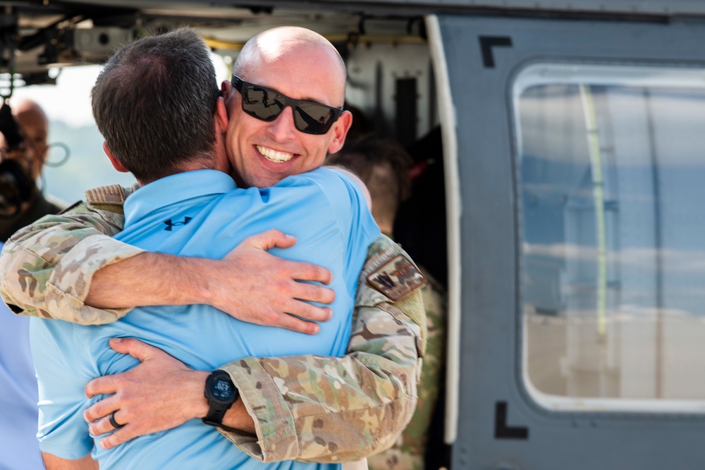 HH-60W Helicopter Visits Wright-Patt