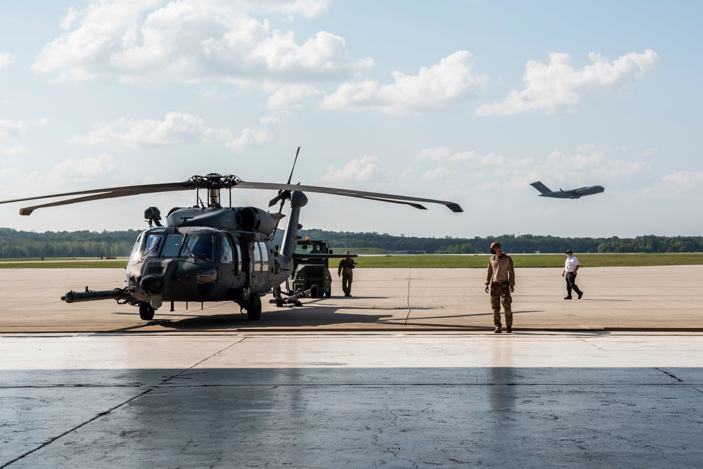 HH-60W Helicopter Visits Wright-Patt