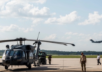 HH-60W Helicopter Visits Wright-Patt