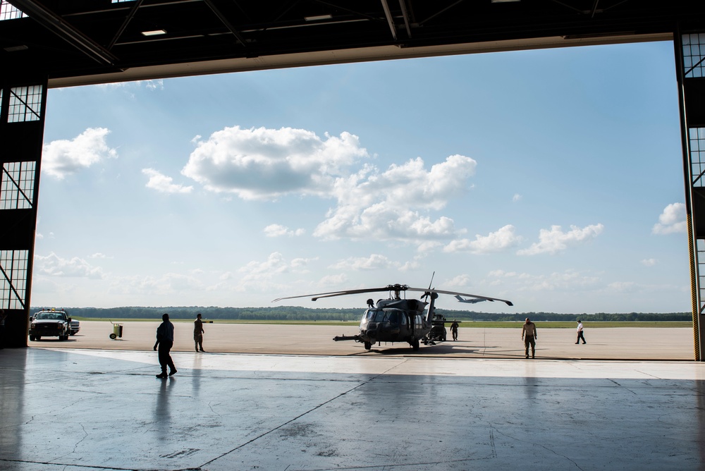 HH-60W Helicopter Visits Wright-Patt