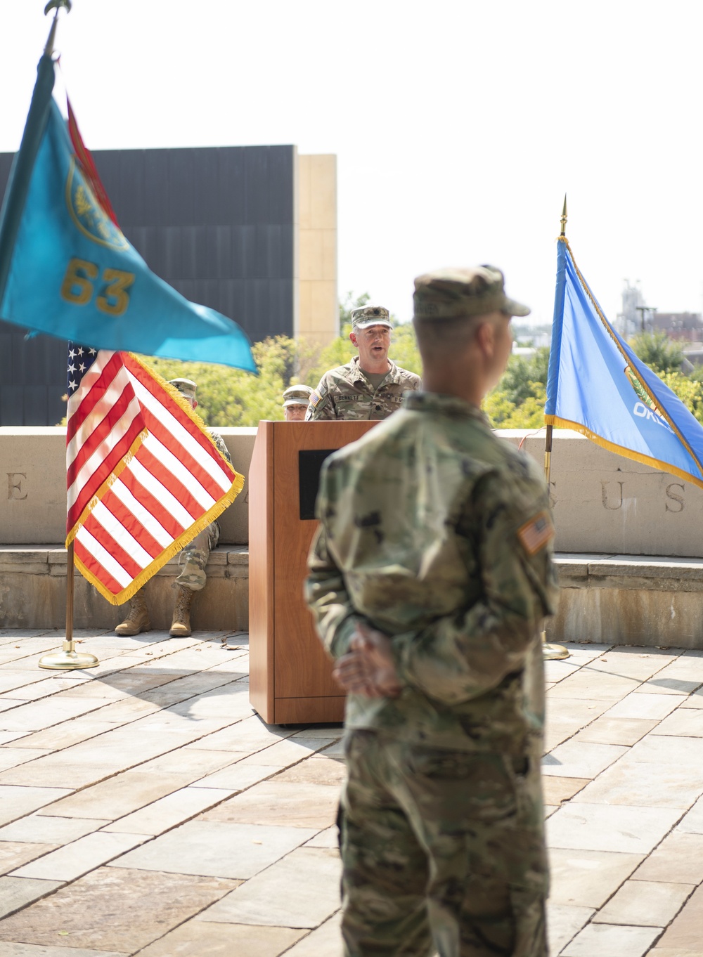 63rd Civil Support Holds Change of Command Ceremony