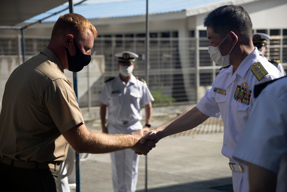 Task Force Koa Moana 21 Courtesy Ceremony with Japan Maritime Self-Defense Force, Republic of Palau Task Force Koa Moana 21 Courtesy Ceremony with Japan Maritime Self-Defense Force, Republic of Palau