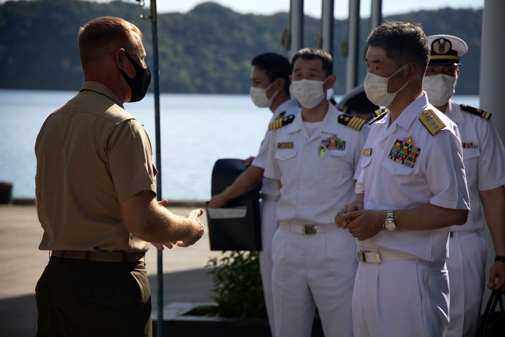 Task Force Koa Moana 21 Courtesy Ceremony with Japan Maritime Self-Defense Force, Republic of Palau Task Force Koa Moana 21 Courtesy Ceremony with Japan Maritime Self-Defense Force, Republic of Palau