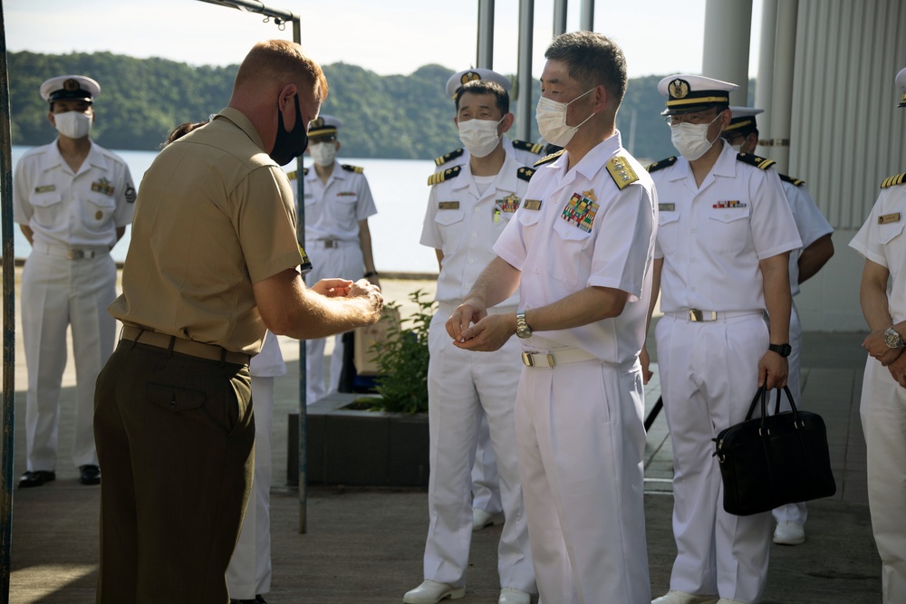 Task Force Koa Moana 21 Courtesy Ceremony with Japan Maritime Self-Defense Force, Republic of Palau Task Force Koa Moana 21 Courtesy Ceremony with Japan Maritime Self-Defense Force, Republic of Palau