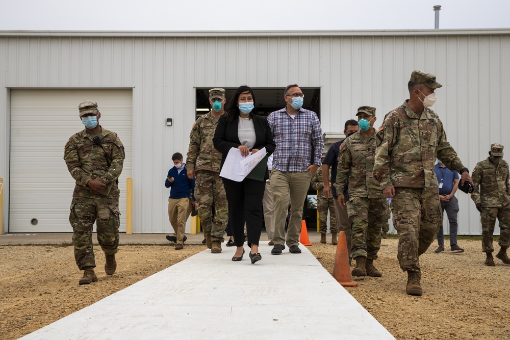 DHS Lead Tours Task Force McCoy Operation Allies Welcome Area