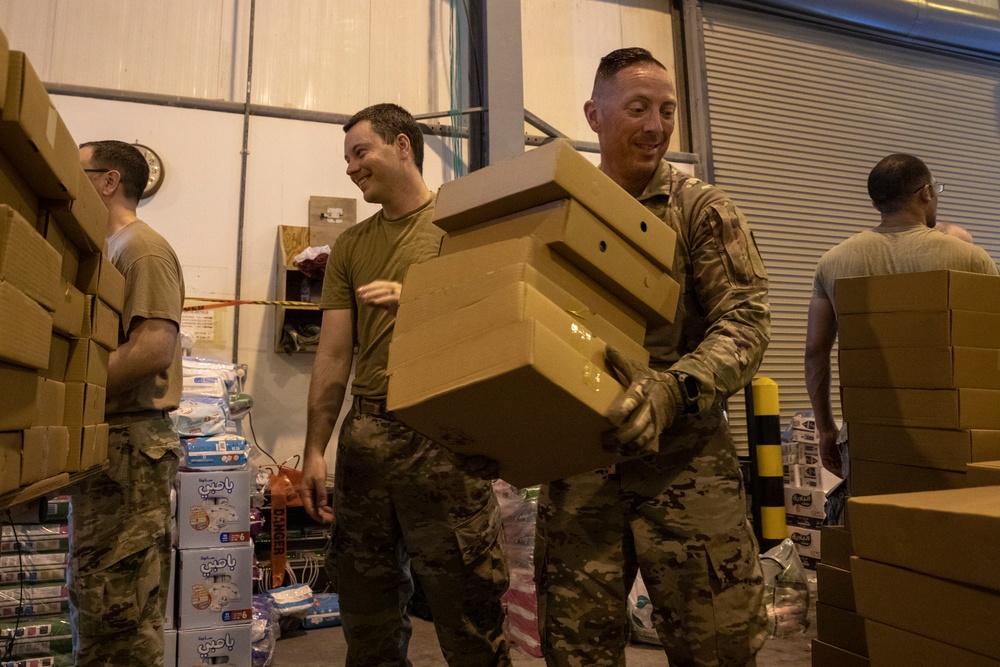 Service Members provide support during evacuation