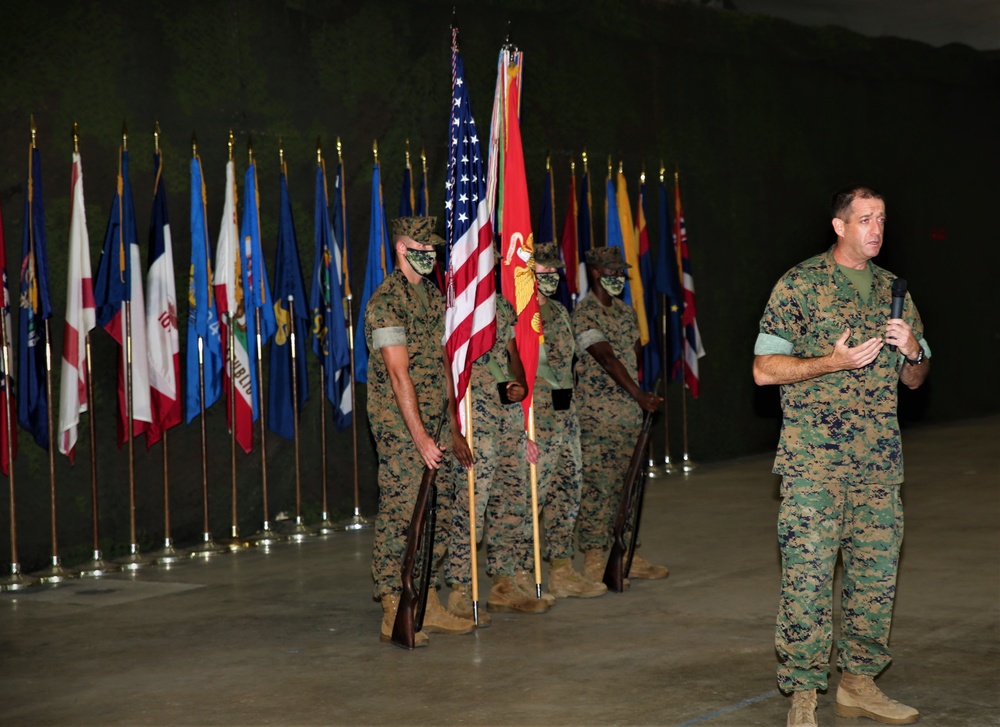 Blount Island Command Battle Colors Rededicated During 35th Anniversary Celebration