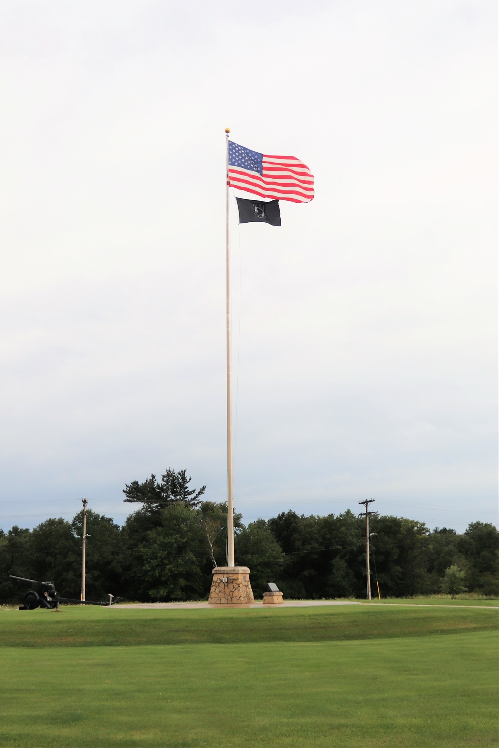 American Flag and Fort McCoy