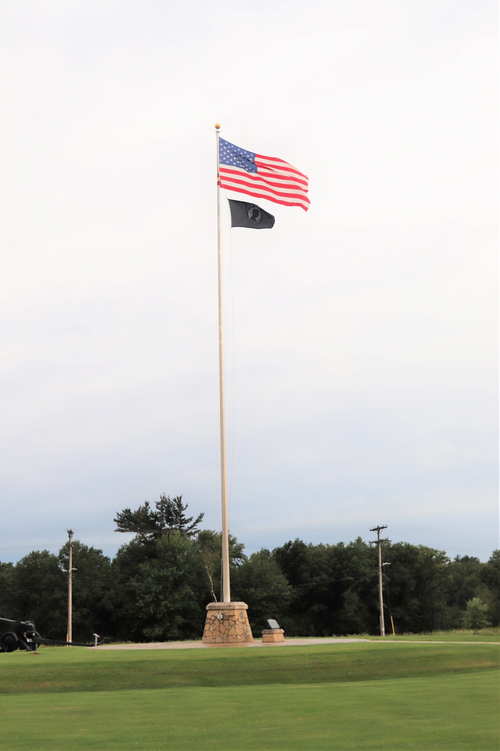 American Flag and Fort McCoy