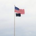 American Flag and Fort McCoy