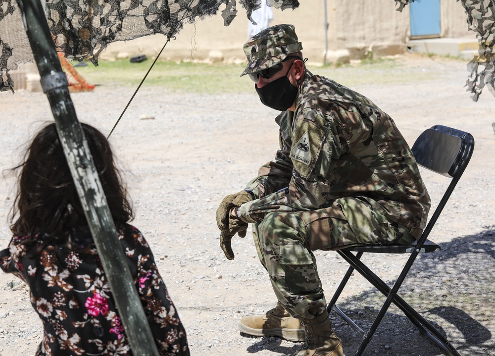 Afghan evacuees at Fort Bliss’ Doña Ana Complex