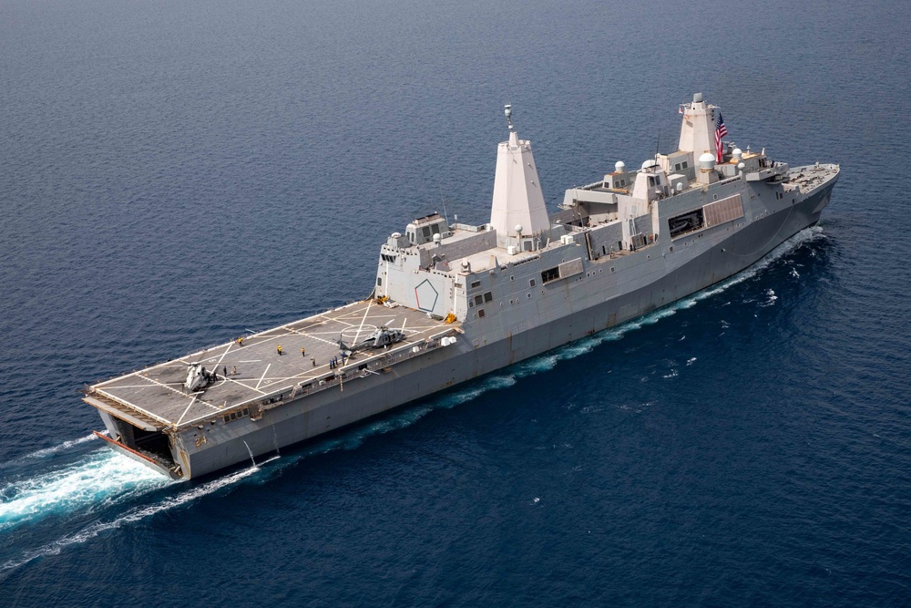 Dutch Helicopter Lands on USS Arlington