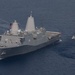 Dutch Helicopter Flies Alongside USS Arlington