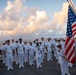 U.S. Marines, Sailors aboard USS Pearl Harbor honor fallen Sailor with memorial